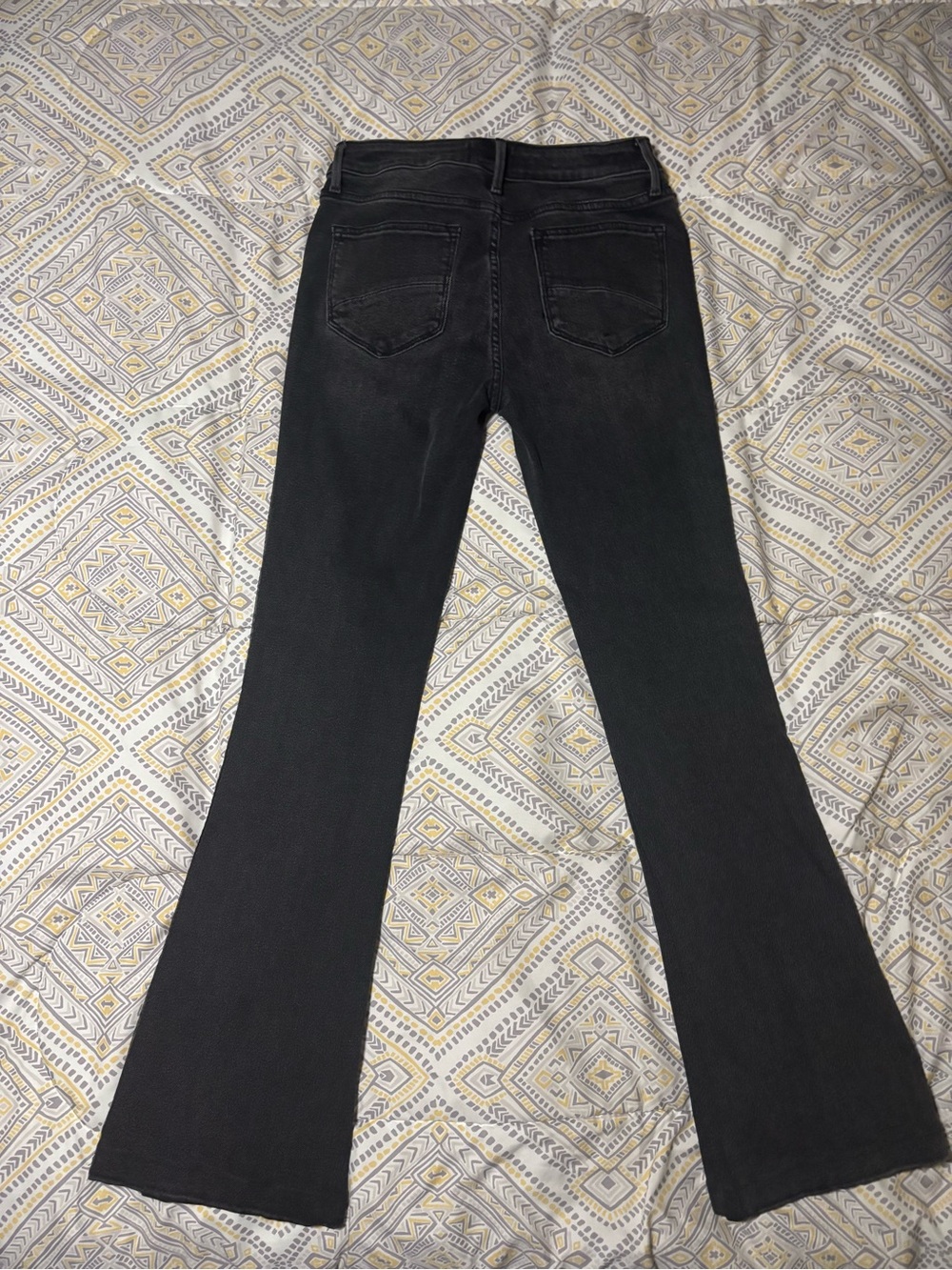 DRIFTWOOD Black Flared Jeans with Iridescent Side Beading (size 27) - Picture 8 of 9